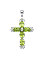 Load image into Gallery viewer, Peridot Cross