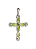 Load image into Gallery viewer, Peridot Cross